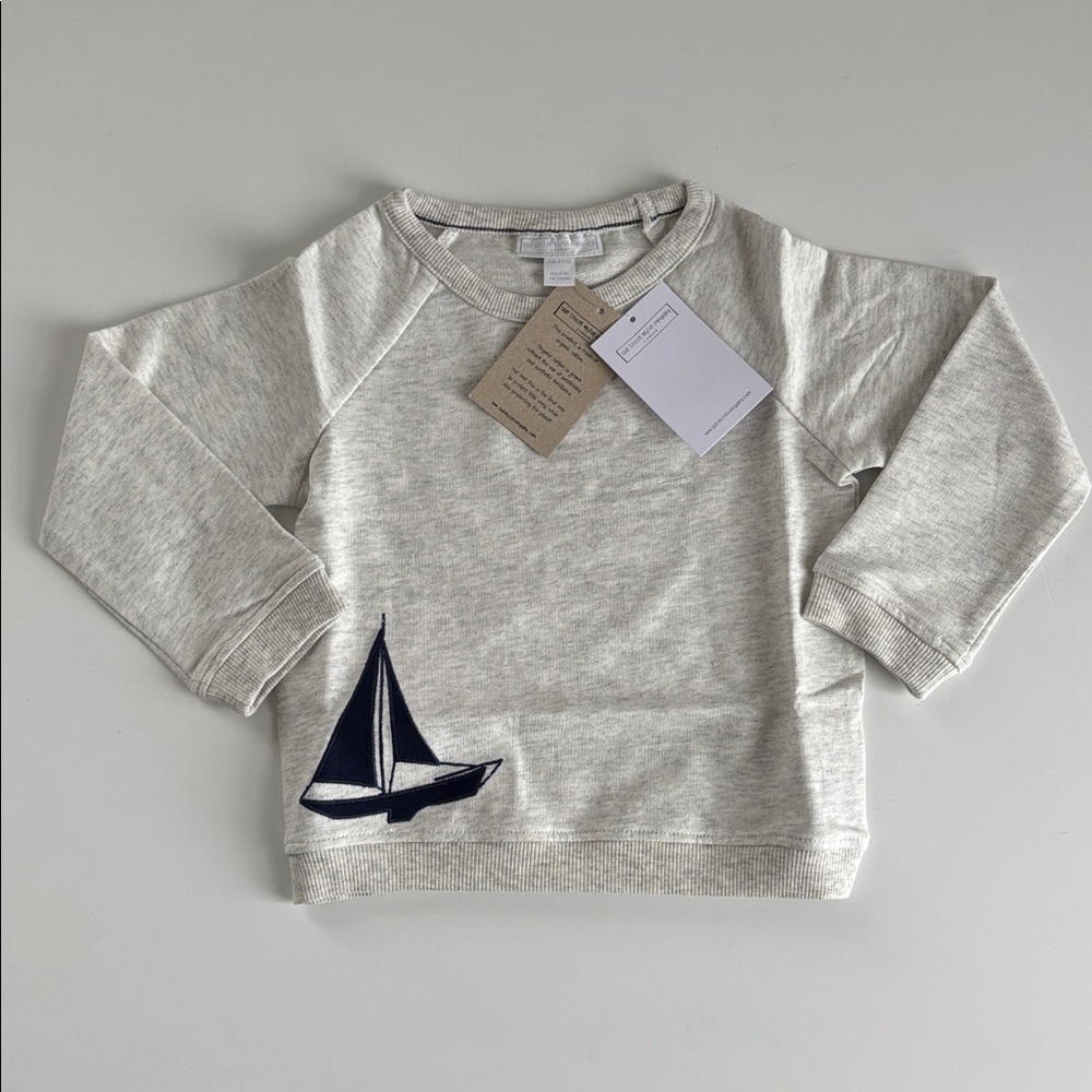 🆕 THE LITTLE WHITE COMPANY | Sailboat Sweatshirt